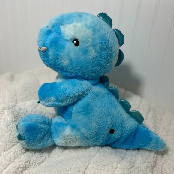 FAO Schwarz Blue Dinosaur Plush | Soft Cuddly Stuffed Animal 12" Soft Toy - Picture 4 of 6